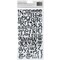 Thickers Soho Garden Alphabet Stickers - Boho Font, Black, 147pcs